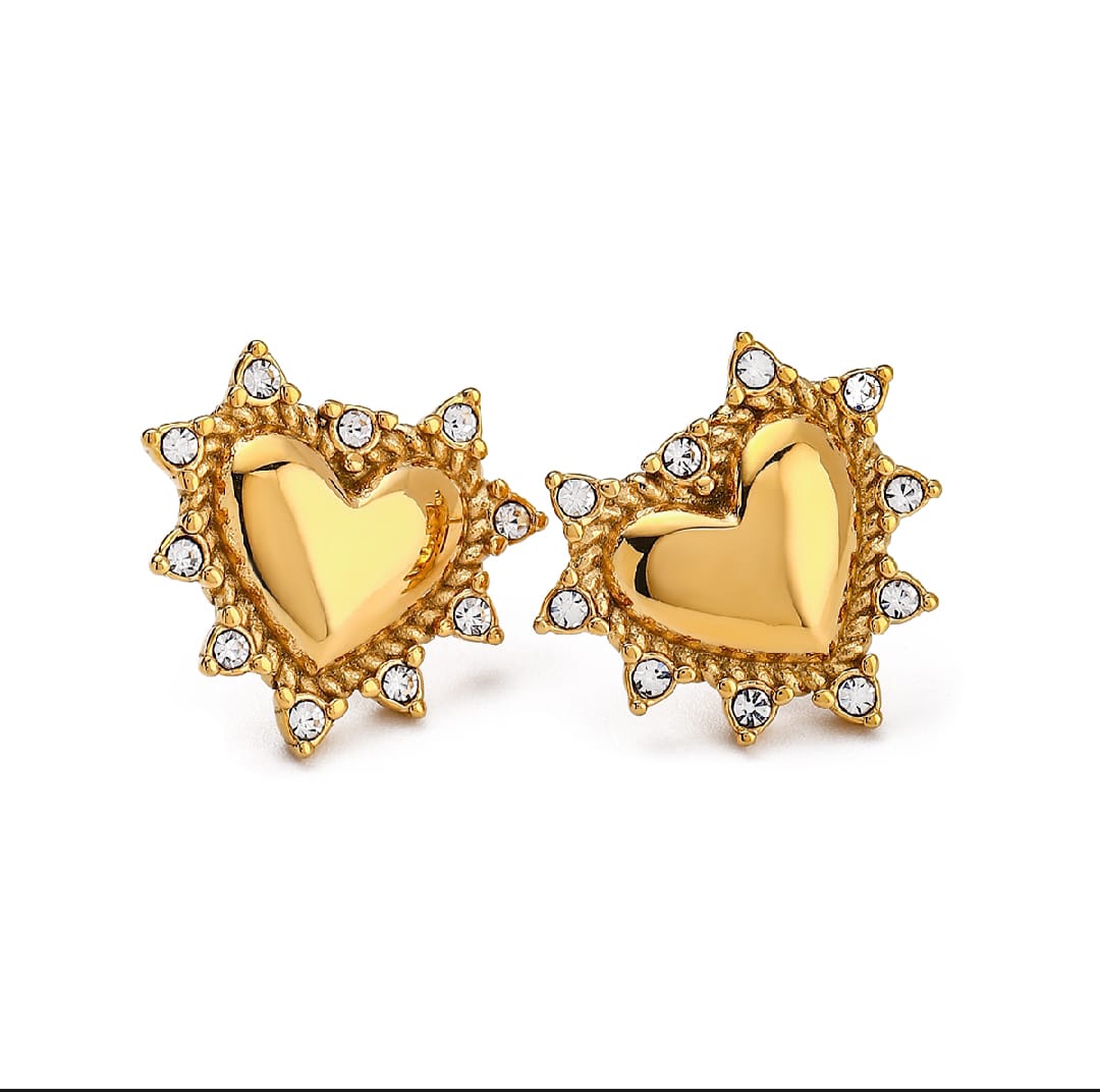 Heart Rhinstone Earings