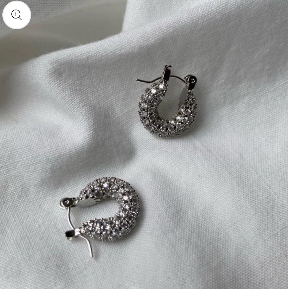 Mini Studded Hoops