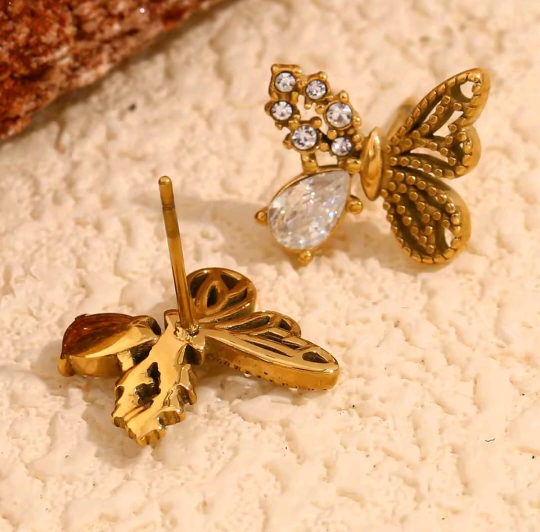 Mini butterfly studs.