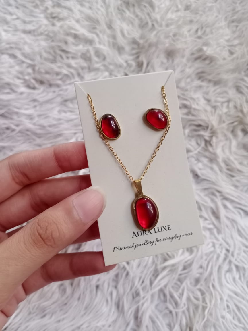STONE STUDED SET