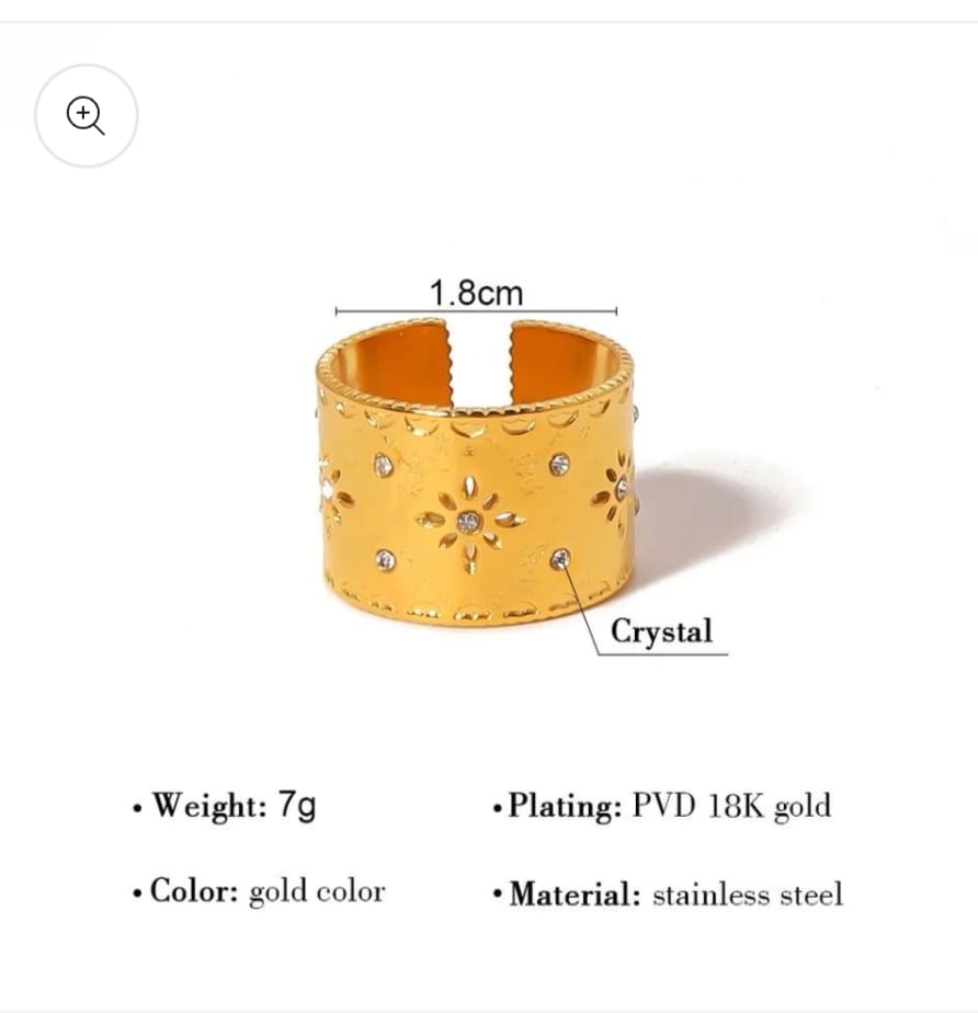CUT STONE RING