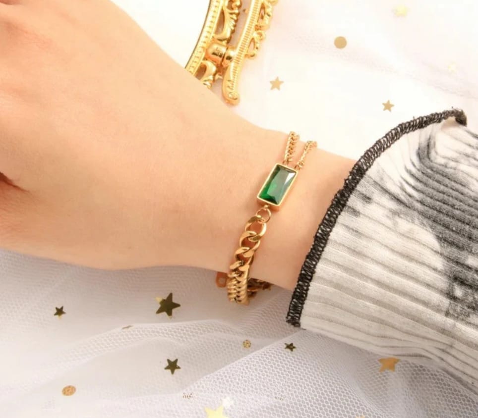 EMERLD CHAIN BRACELET