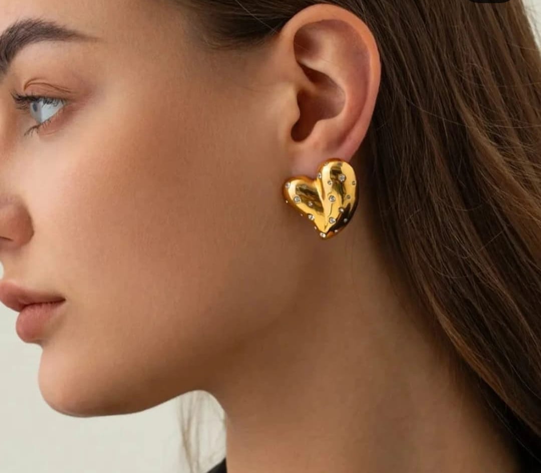 RHINSTONE STONE EARINGS