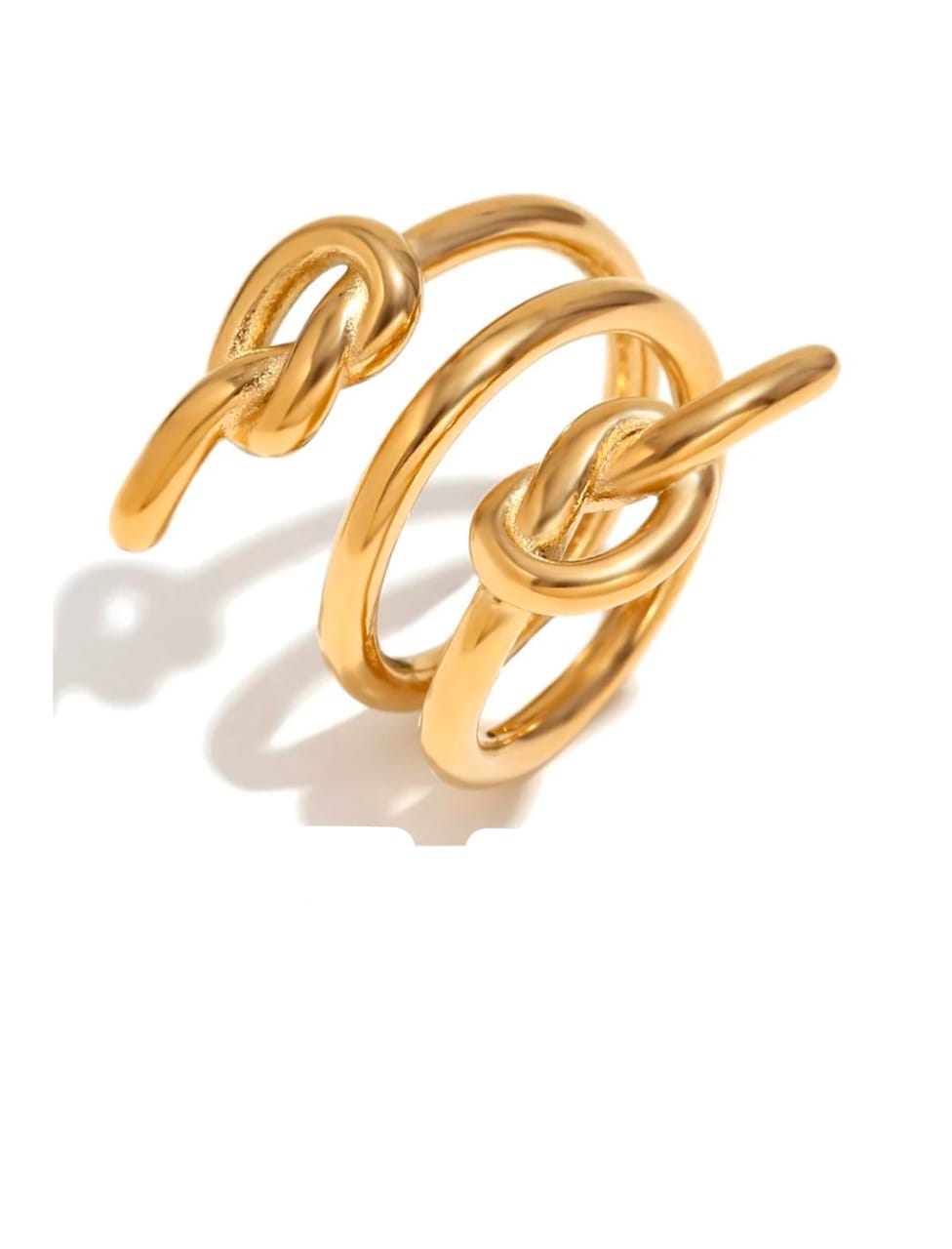 Golden Knot Ring