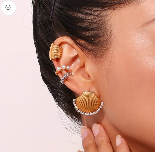 Shell Studded Earings