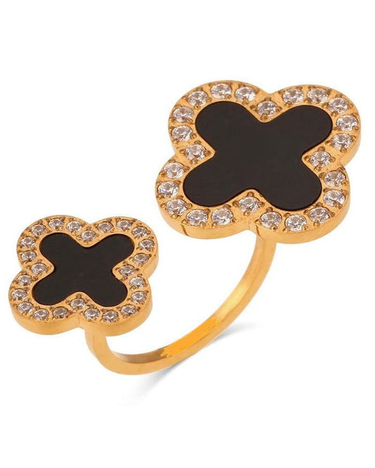 DOUBLE CLOVE RING