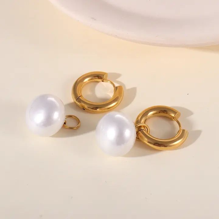Pearl Hoops