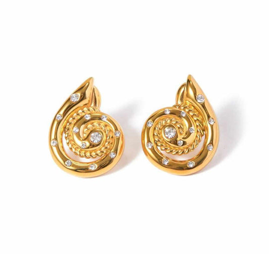 Rhinsone Shell Hoops