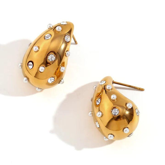 Rhinstone Drop EARINGS