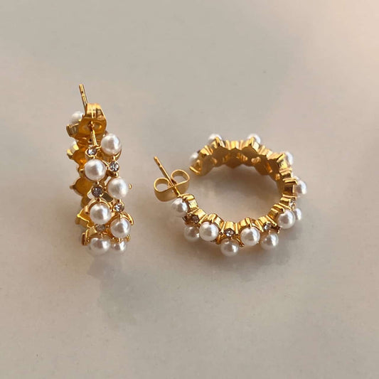 Pearl Hoops