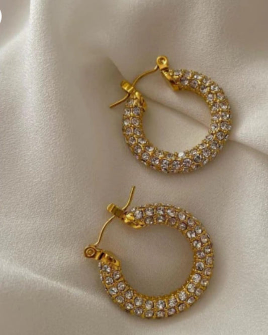 rhinstone hoops