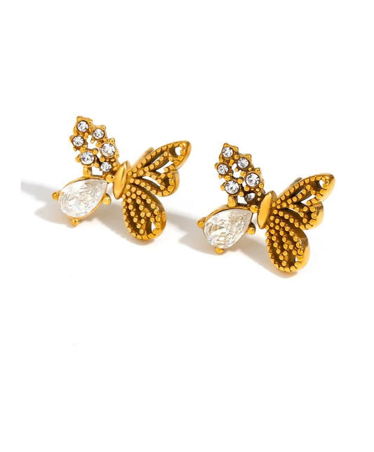 Mini butterfly studs.