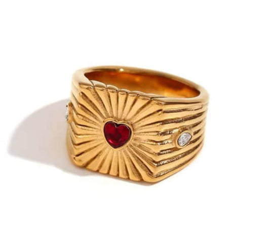 HEART STONE RING