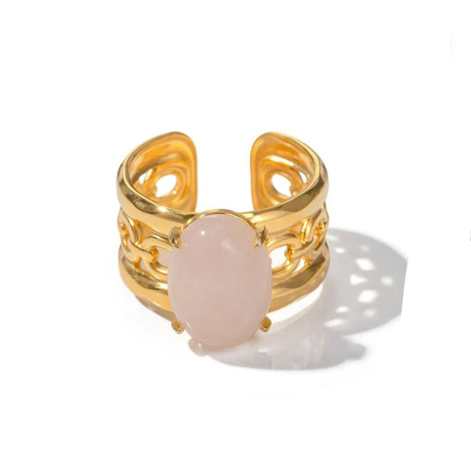 PEACH PEARL RING