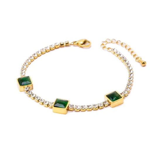 EMERLD STUDDED BRACELET