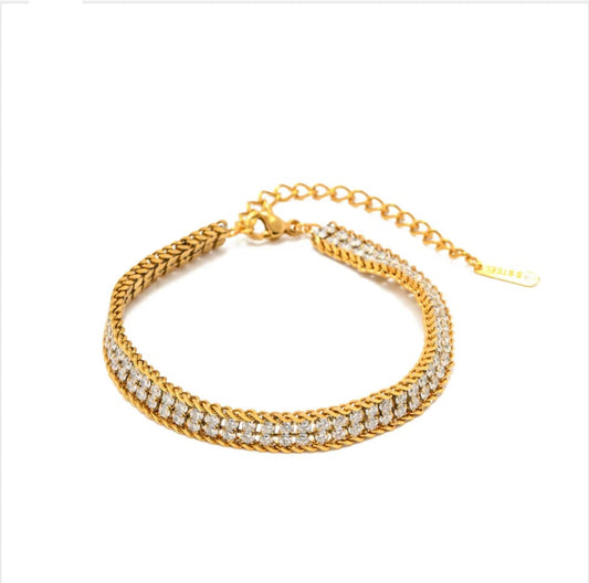DOUBLE RHINSTONE BRACELET