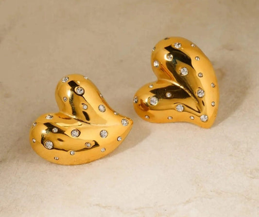 RHINSTONE STONE EARINGS