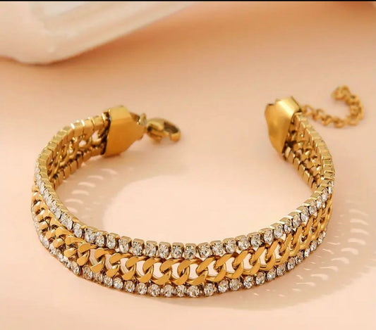LAYERED STONE BRACELET